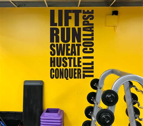 gym fitness wall decals